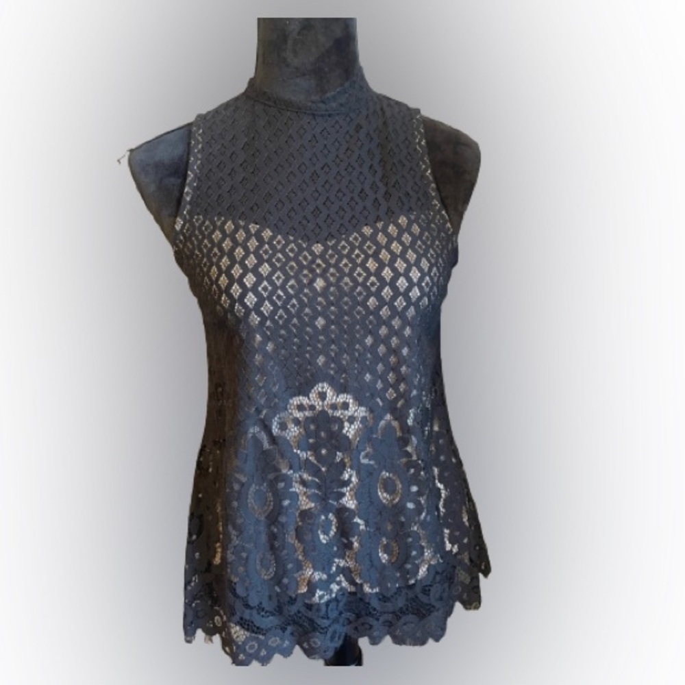 Black lace top